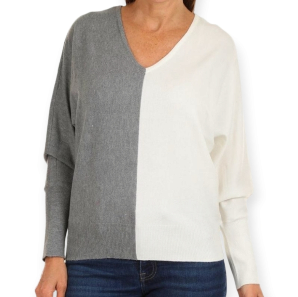 Madison & Hudson Color Block Knit Sweater